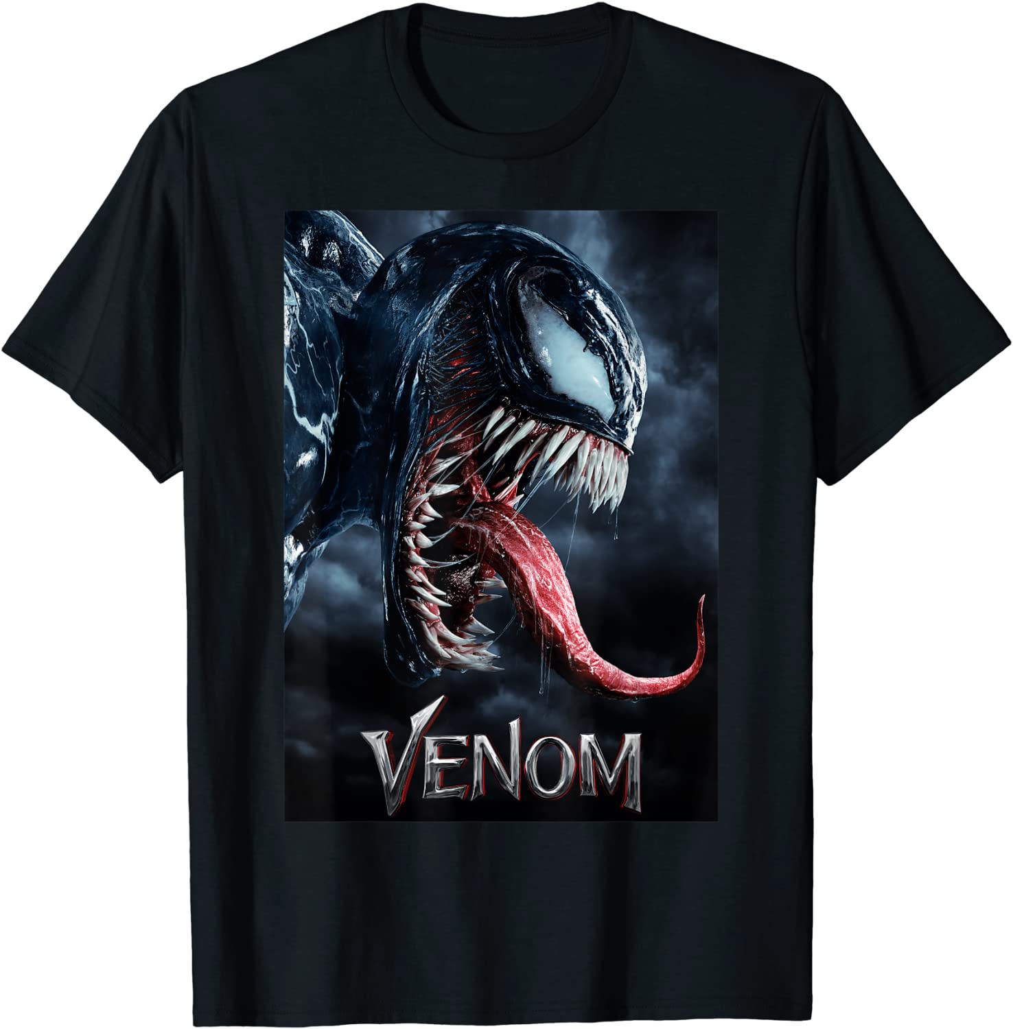 Marvel Venom Tongue Out Poster Graphic T-Shirt T-Shirt