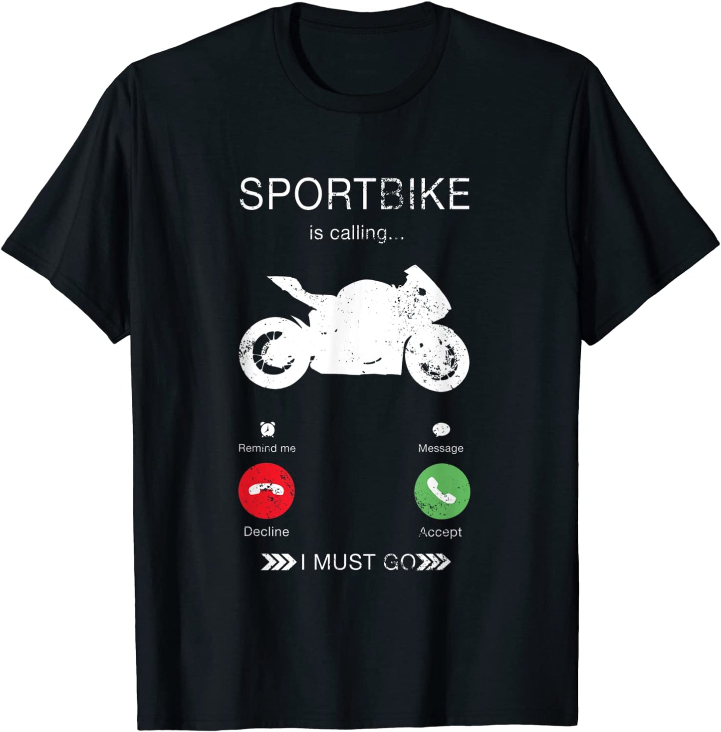 Hold on my Sport Street Bike Hobby is Calling Gift Tee T-Shirt