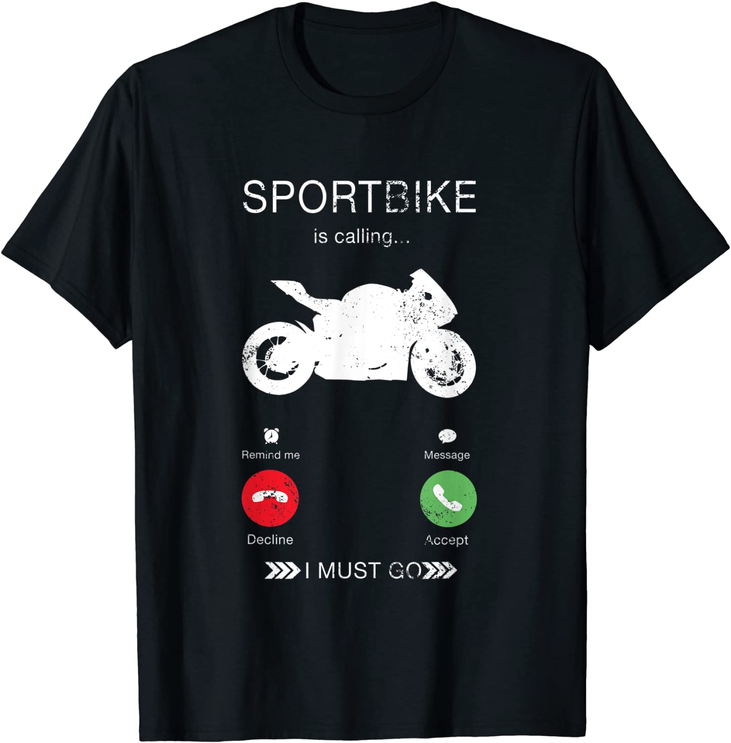 Hold on my Sport Street Bike Hobby is Calling Gift Tee T-Shirt