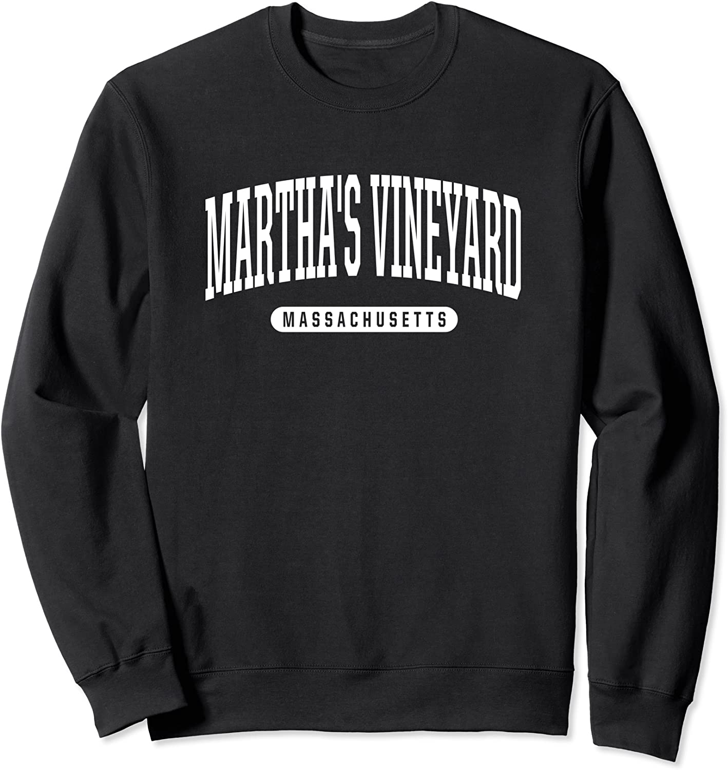 College Style Marthas Vineyard Massachusetts Souvenir Gift Sweatshirt