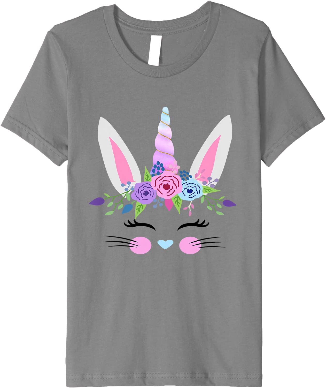 Kids Cute Easter Bunny Unicorn Gift T Shirt for Toddler Girl Baby