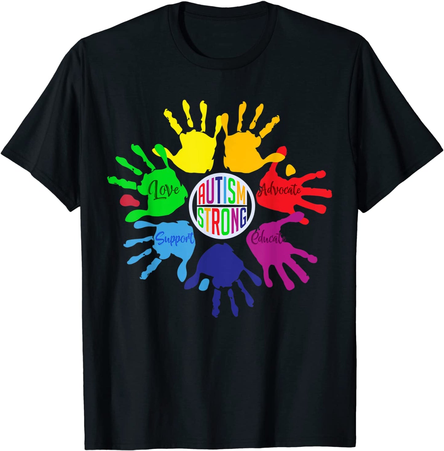 AUTISM STRONG Hands - Autism Awareness Day Tee Gift