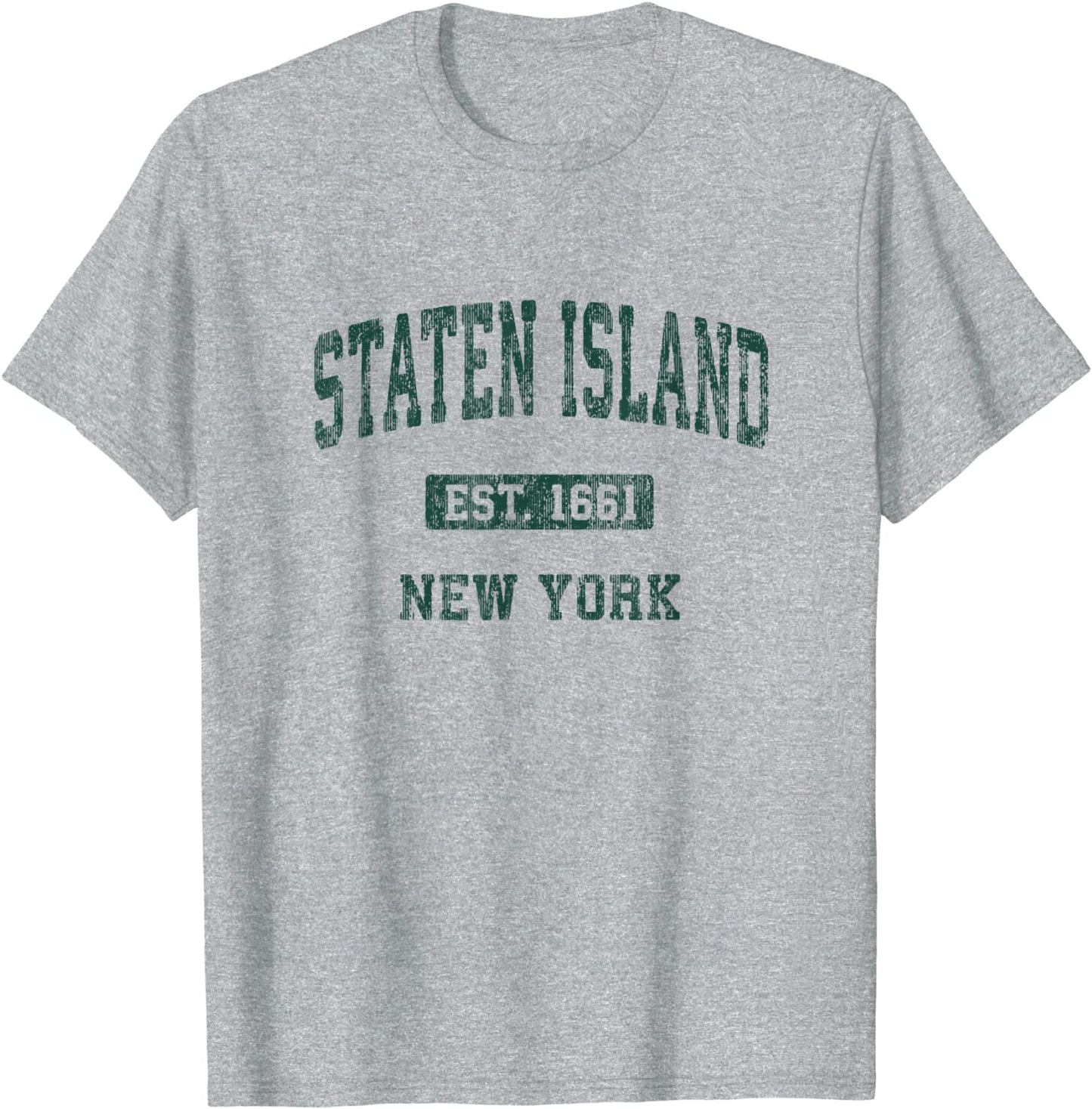 Staten Island New York NY Vintage Athletic Sports Design T-Shirt