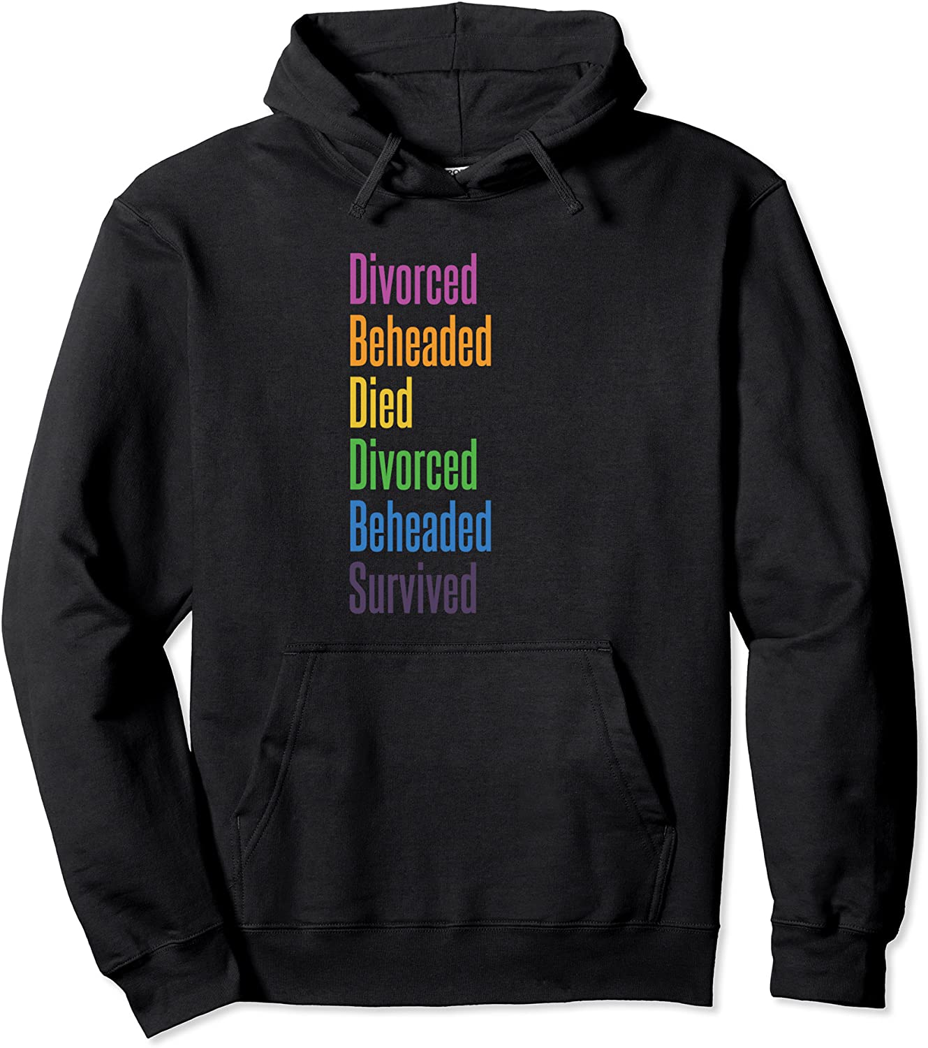 Fates of the Six wives of Henry VII Pullover Hoodie
