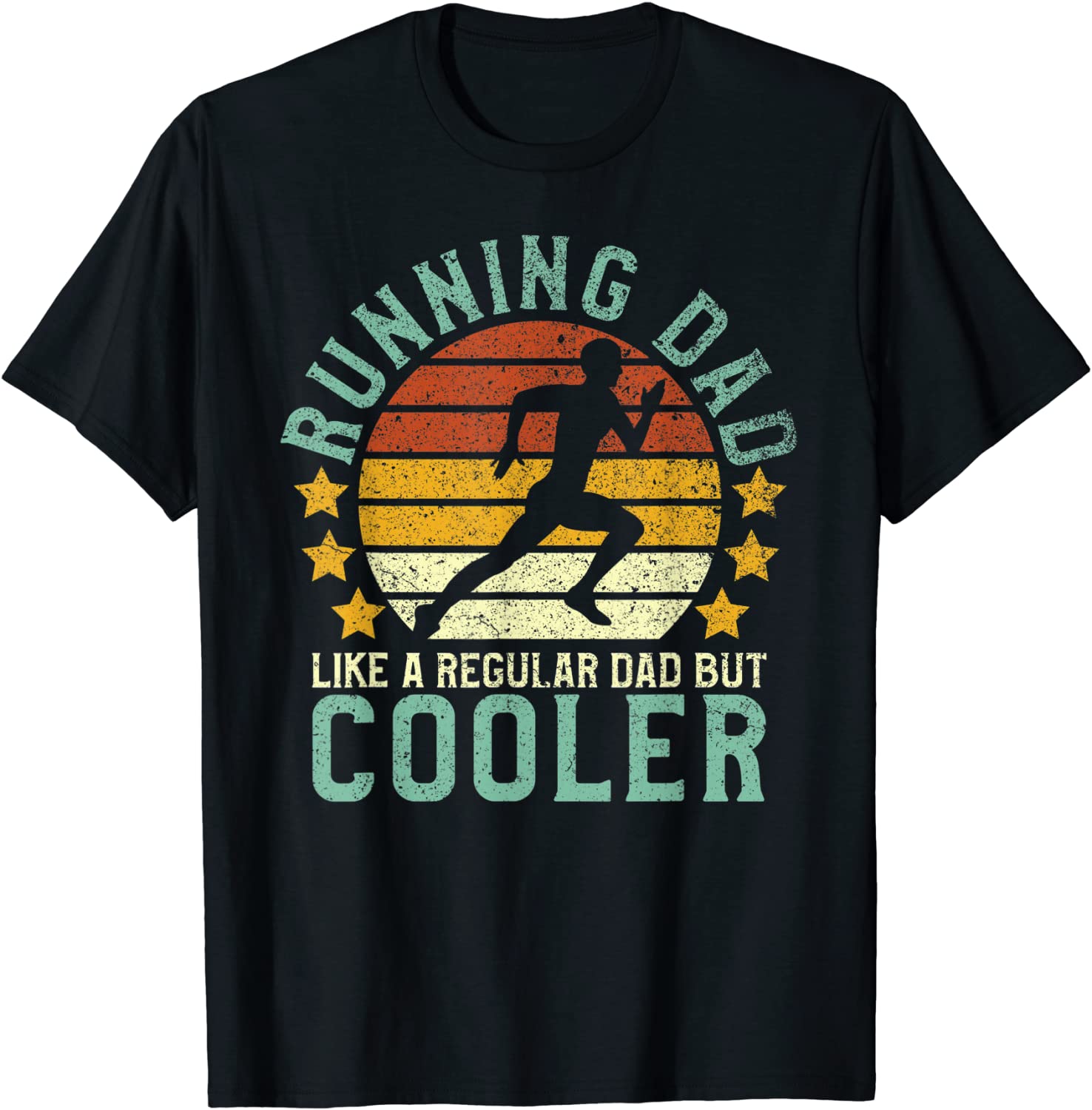 Mens Running Dad Funny Marathon Runner Fathers Day Gift T-Shirt
