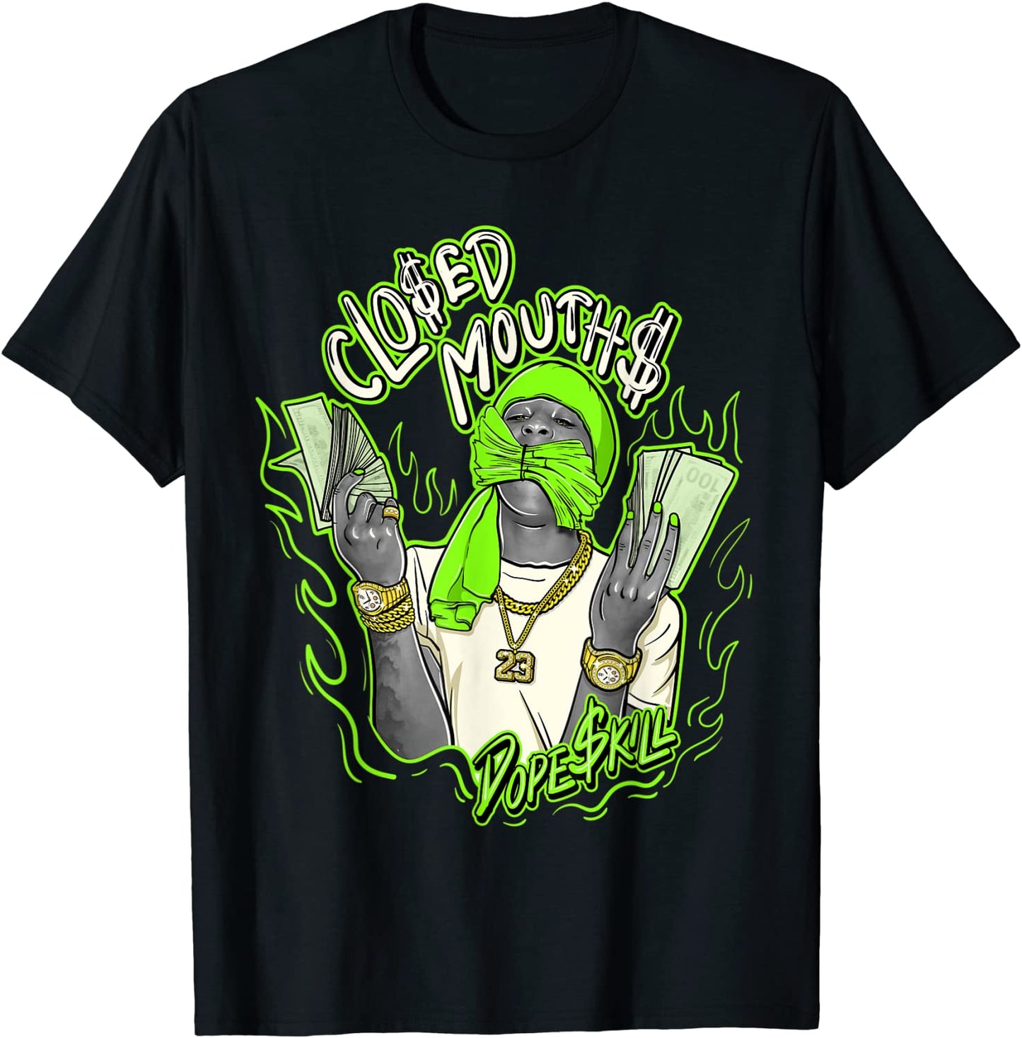 BH Bear Graphic to Match Jordan 6 Electric Green T-Shirt