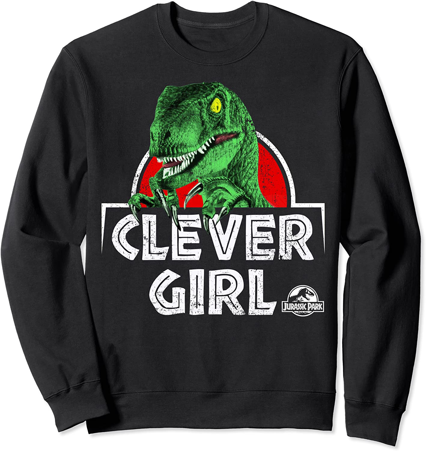 Jurassic Park Raptor Peeking Clever Girl Sweatshirt
