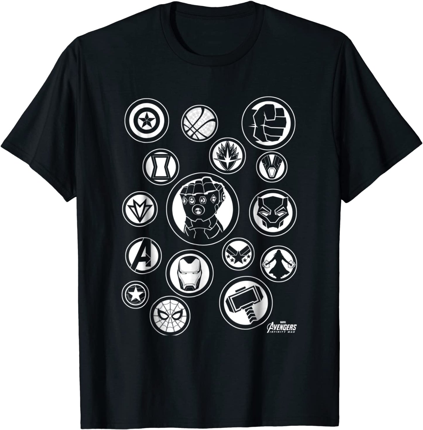 Marvel Avengers Infinity War Tonal Hero Icon Graphic T-Shirt