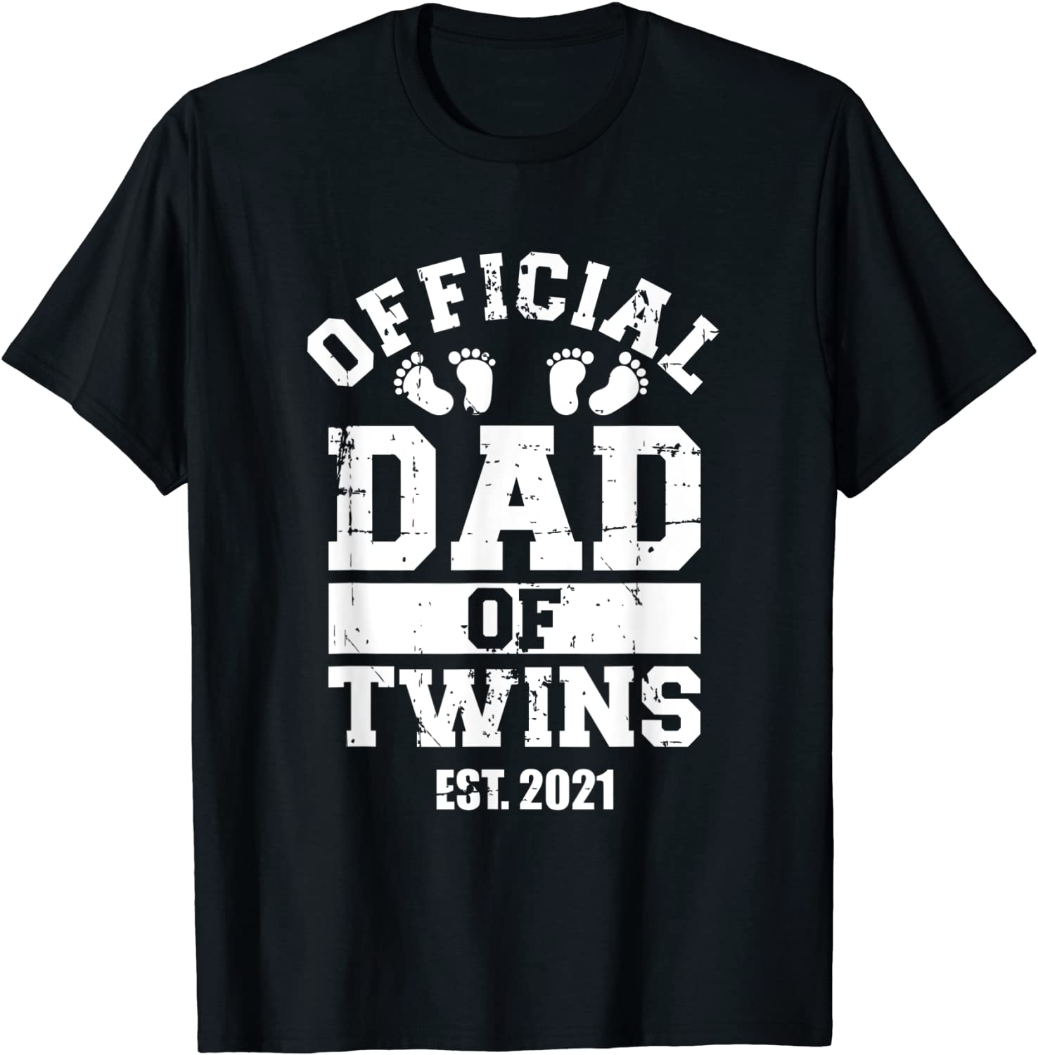 Official dad of twins 2021 T-Shirt