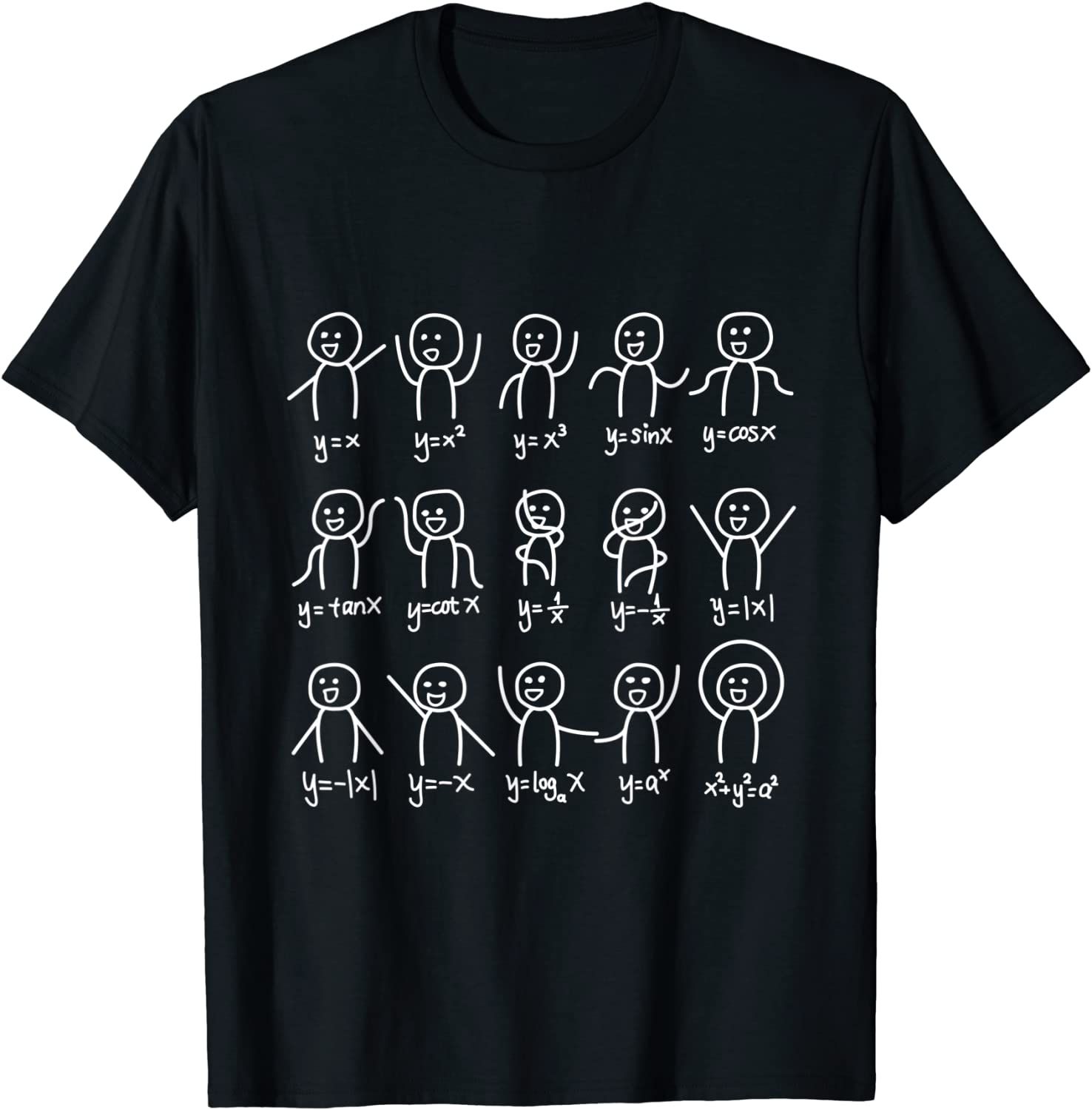 Algebra Dance Funny Graph Figures Math Equation T-shirt