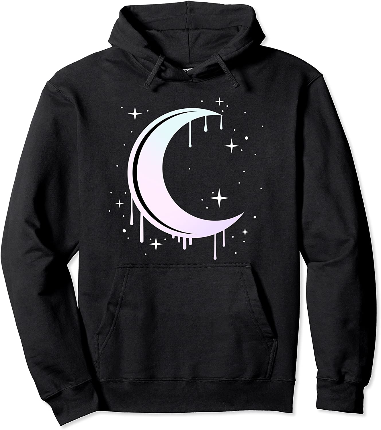 Pastel Moon Kawaii Pastel Goth Pullover Hoodie