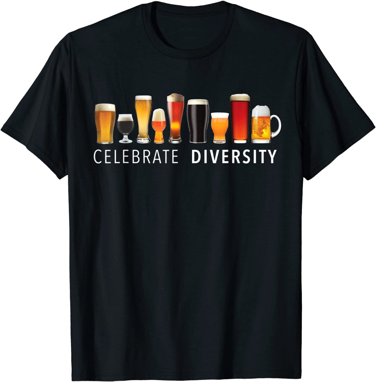 Celebrate Diversity Craft Beer Drinking T-Shirt T-Shirt