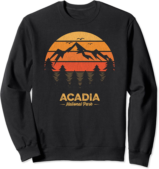 Acadia National Park Shirt Retro Vintage Souvenir Gift Sweatshirt