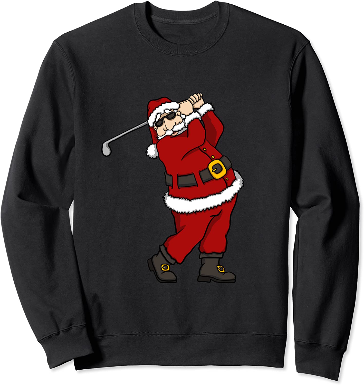 Santa Golf Lovers Merry Christmas Novelty Sweatshirt