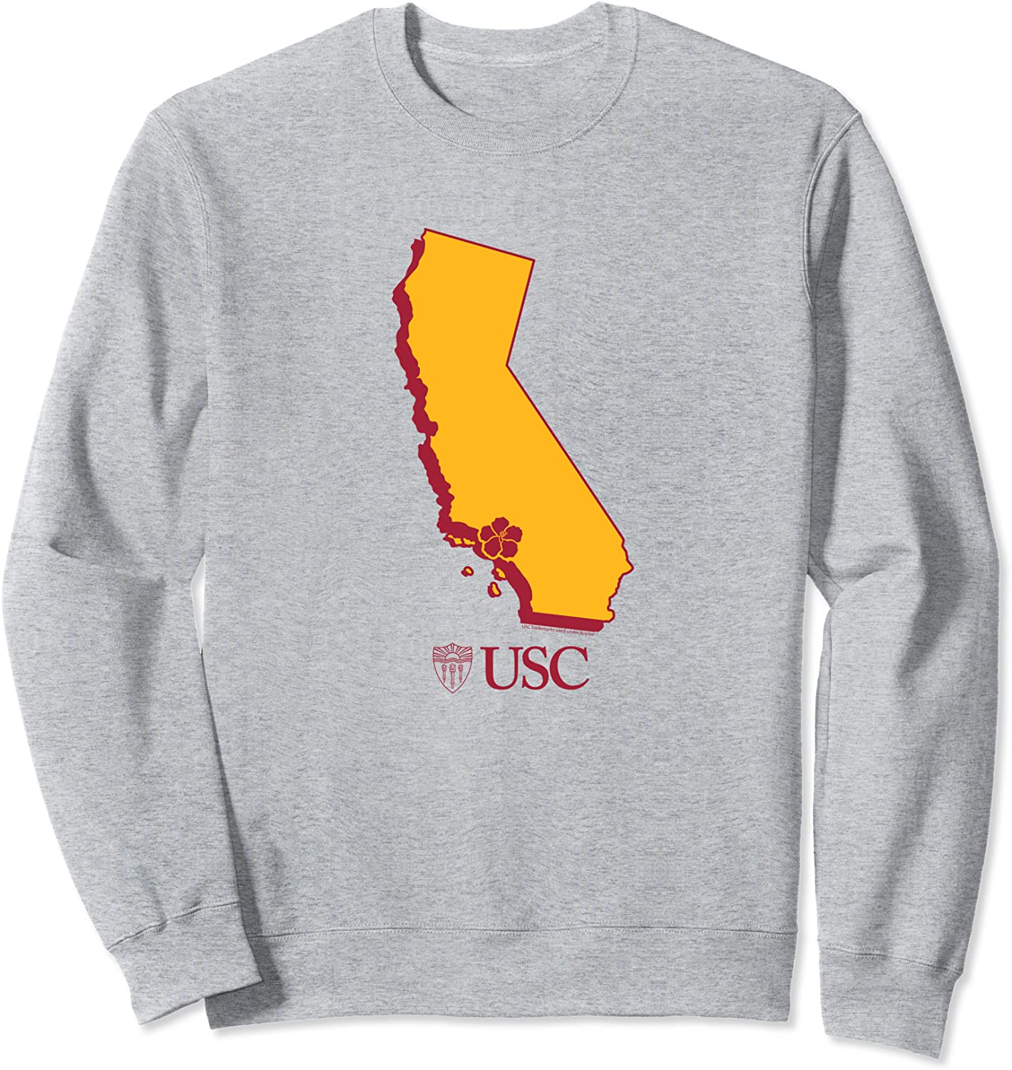 USC University of Southern California State Map Sweatshirt