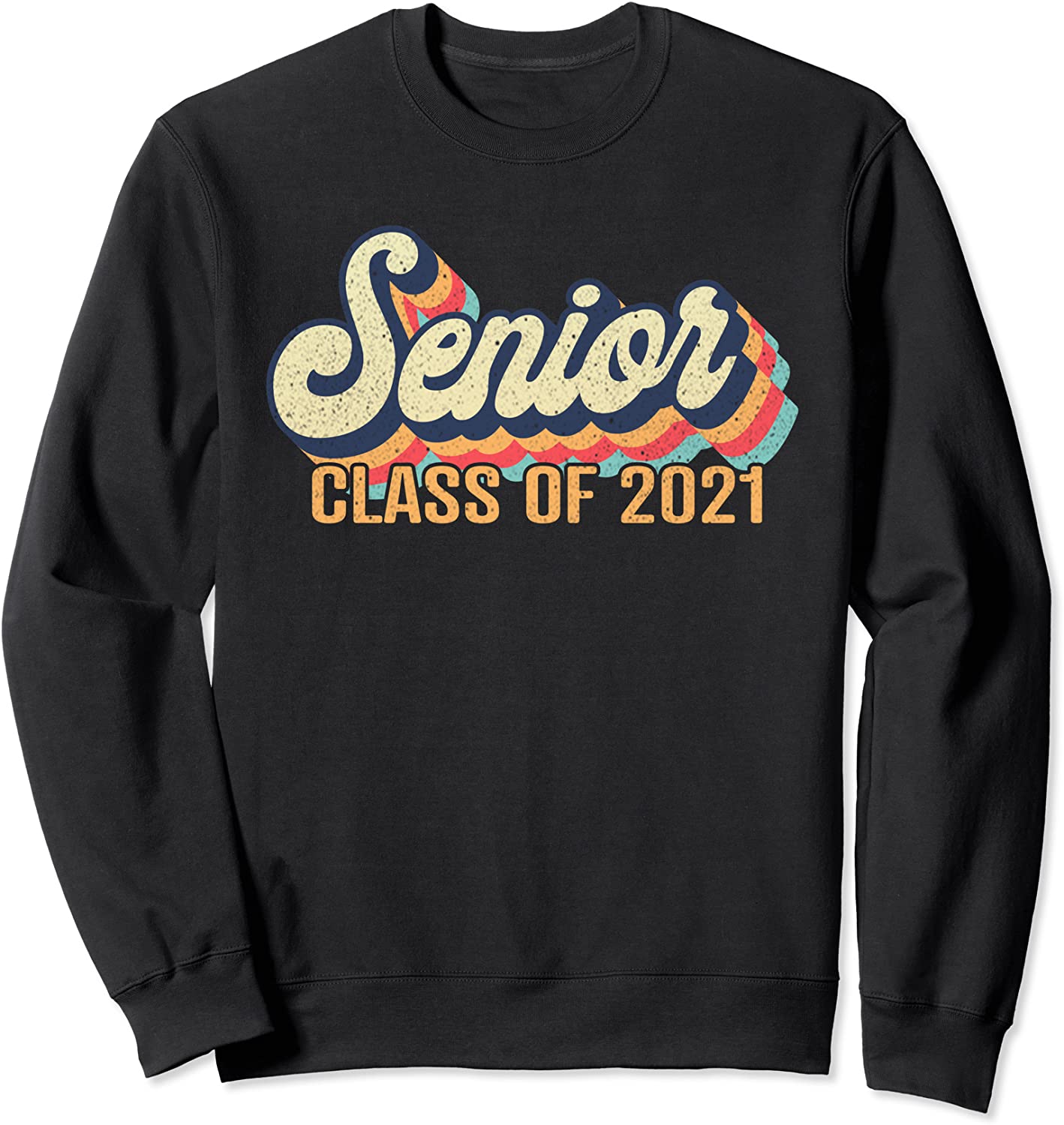 Vintage Senior 2021 Gift - Class Of 2021 Graduation Costume Sweatshirt