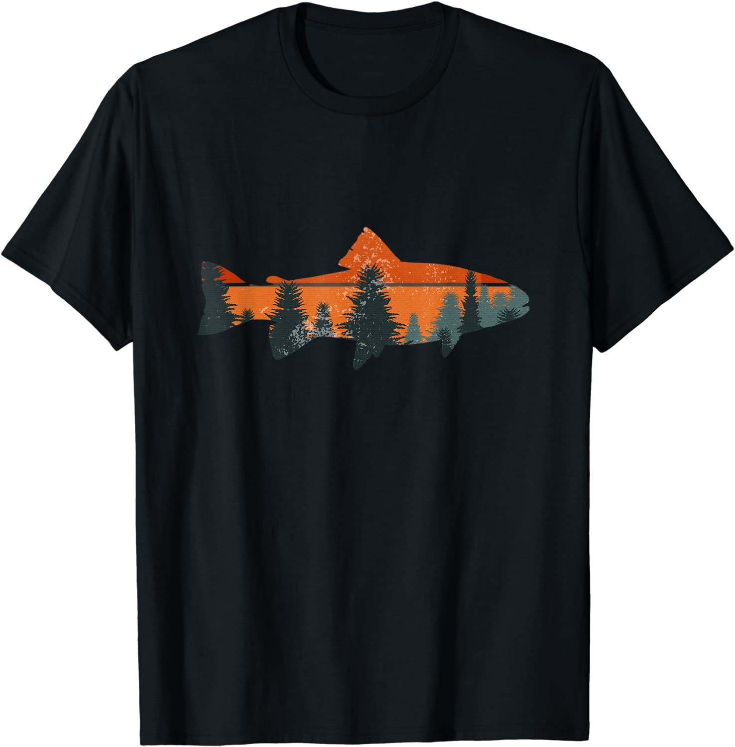 Trout Fly Fishing Nature Outdoor Fisherman Gift T-Shirt