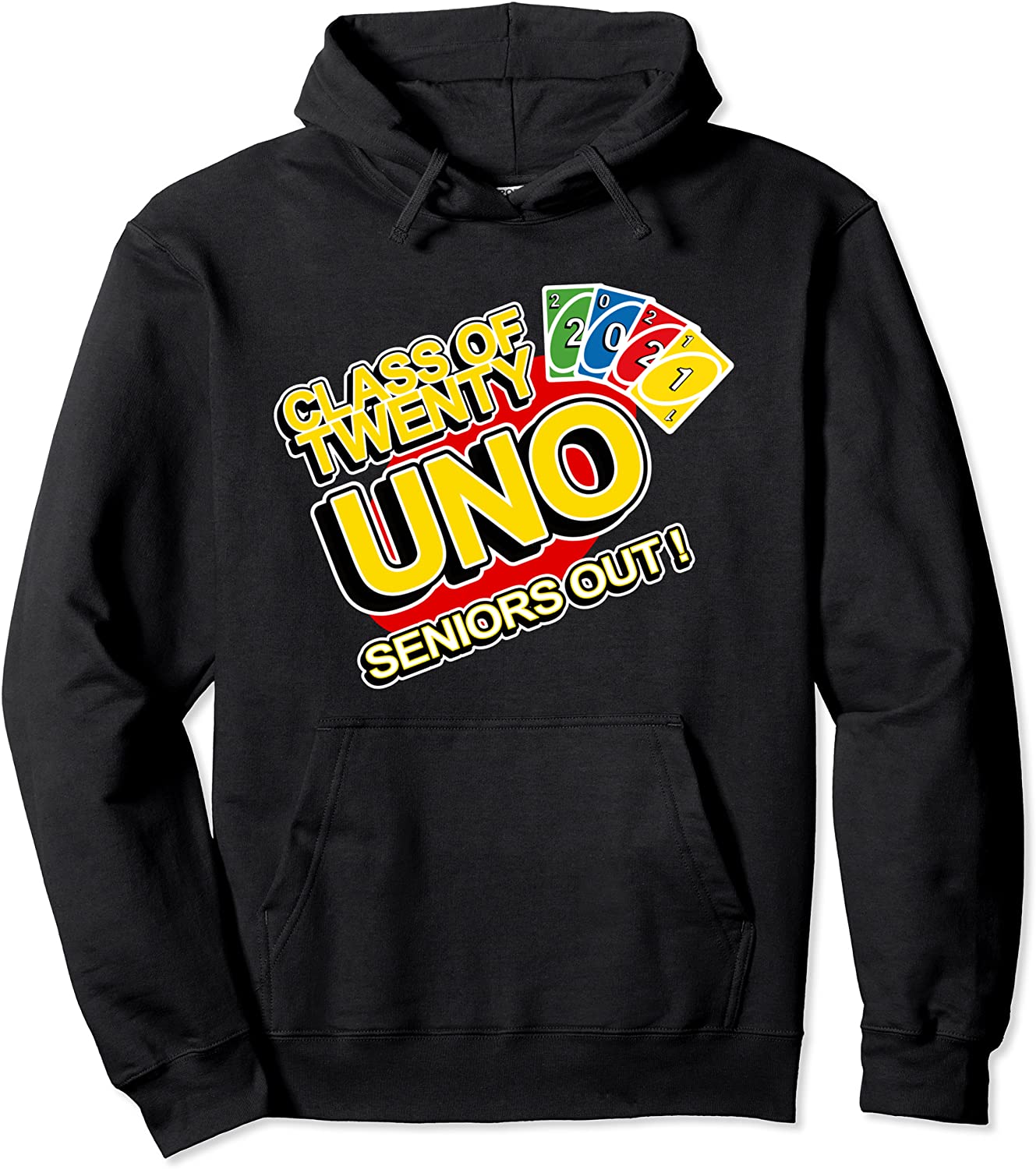 Class of 2021 Senior Gamer Twenty-Uno Seniors Out Graduates Pullover Hoodie