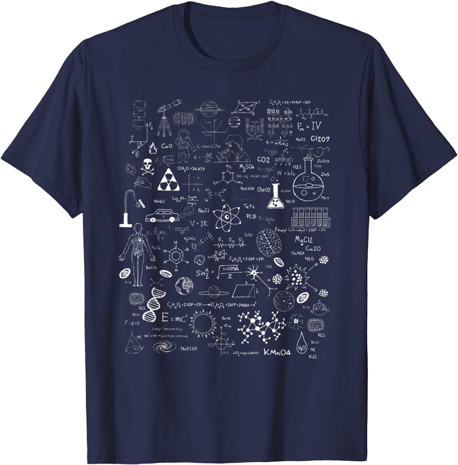 Science Physic Math Chemistry Biology Astronomy T Shirt