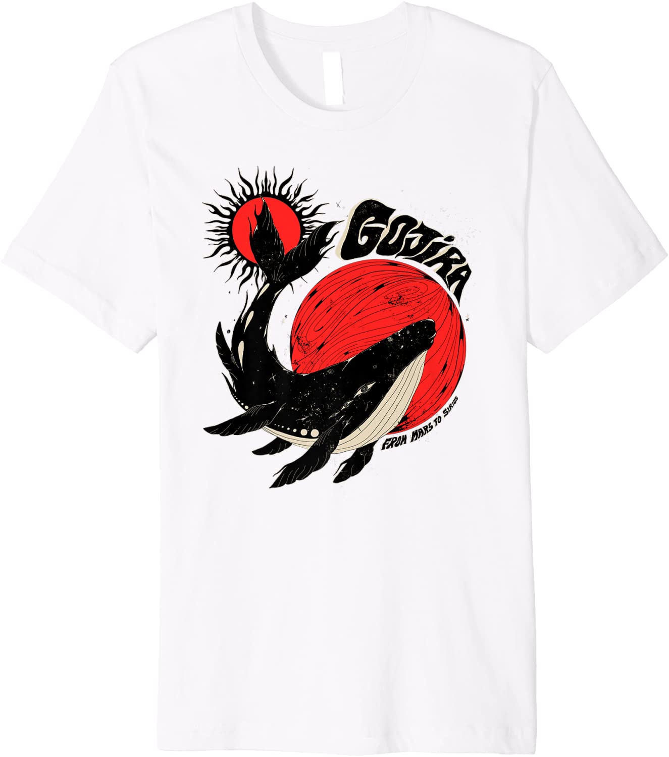Gojira Whale Sun Moon Premium T-Shirt