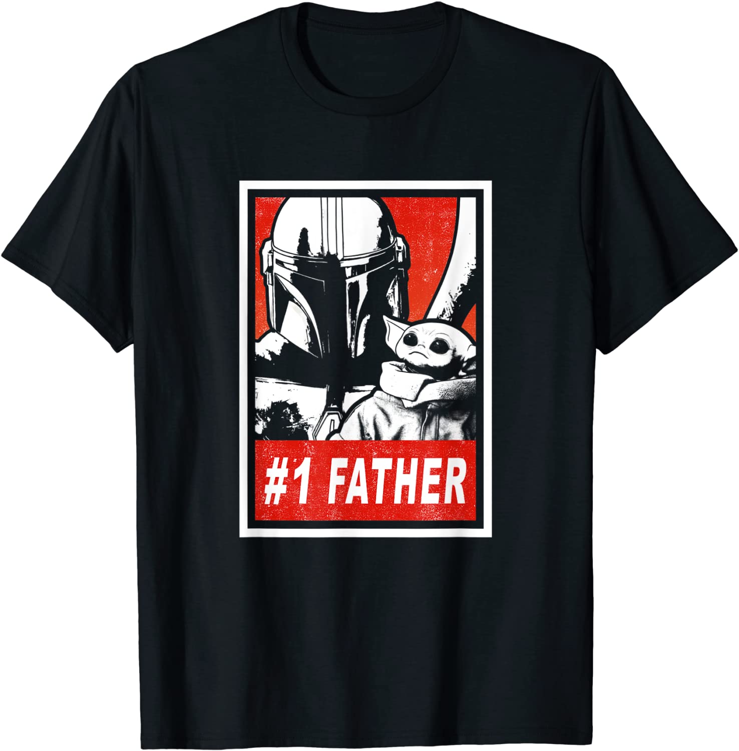 Star Wars The Mandalorian Grogu Fathers Day 1 Father T-Shirt