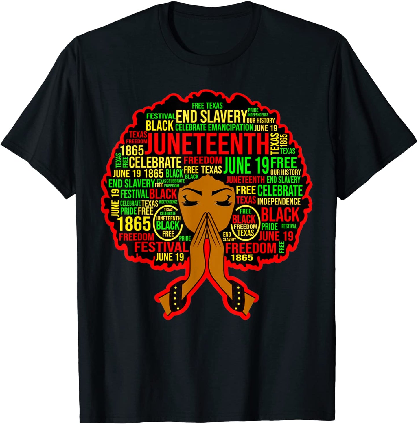 Black Girl Magic Juneteenth Girl Power Celebrate Freedom Fun T-Shirt