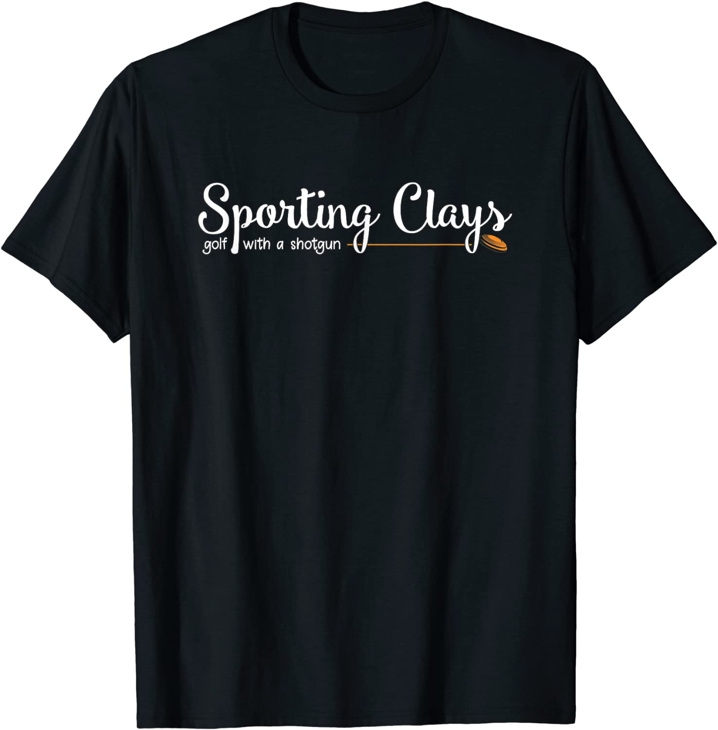 Sporting Clays Golf With Gun Clay Shooting Sport T-Shirt
