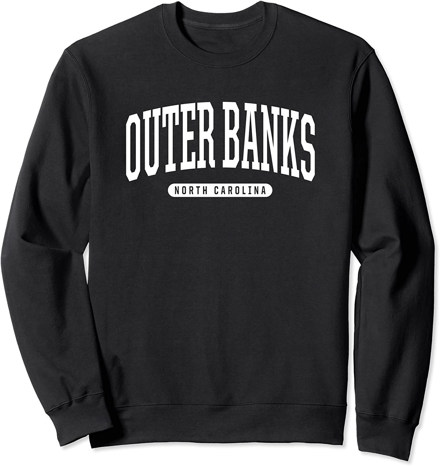 College Style Outer Banks North Carolina Souvenir Gift Sweatshirt