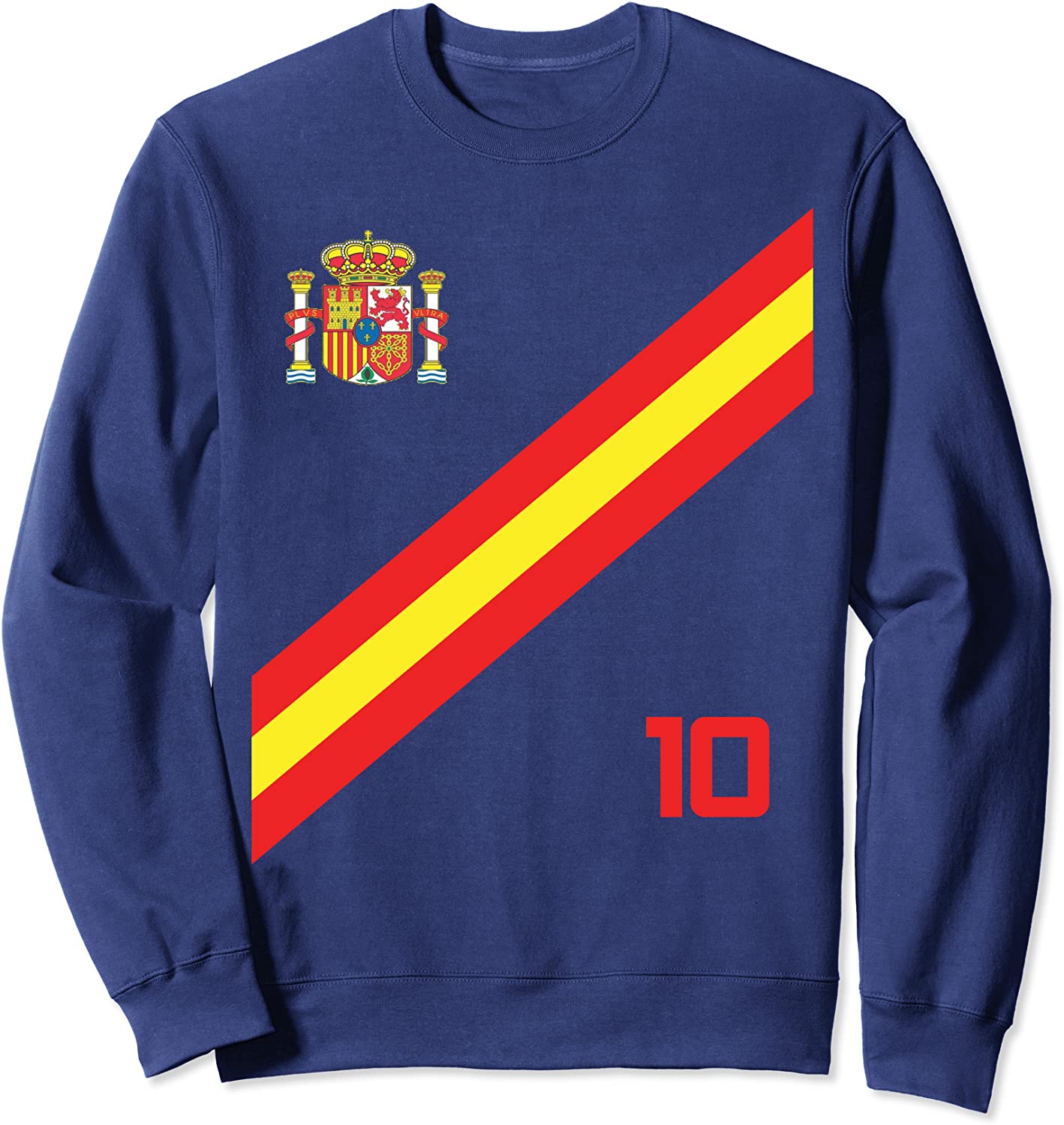 Spain Soccer Jersey Style Espana Barcelona Madrid Sweatshirt