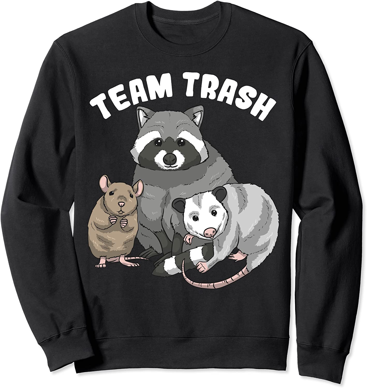 Rat Raccoon Racoon Opossum Possum Team Trash Funny Gift Sweatshirt