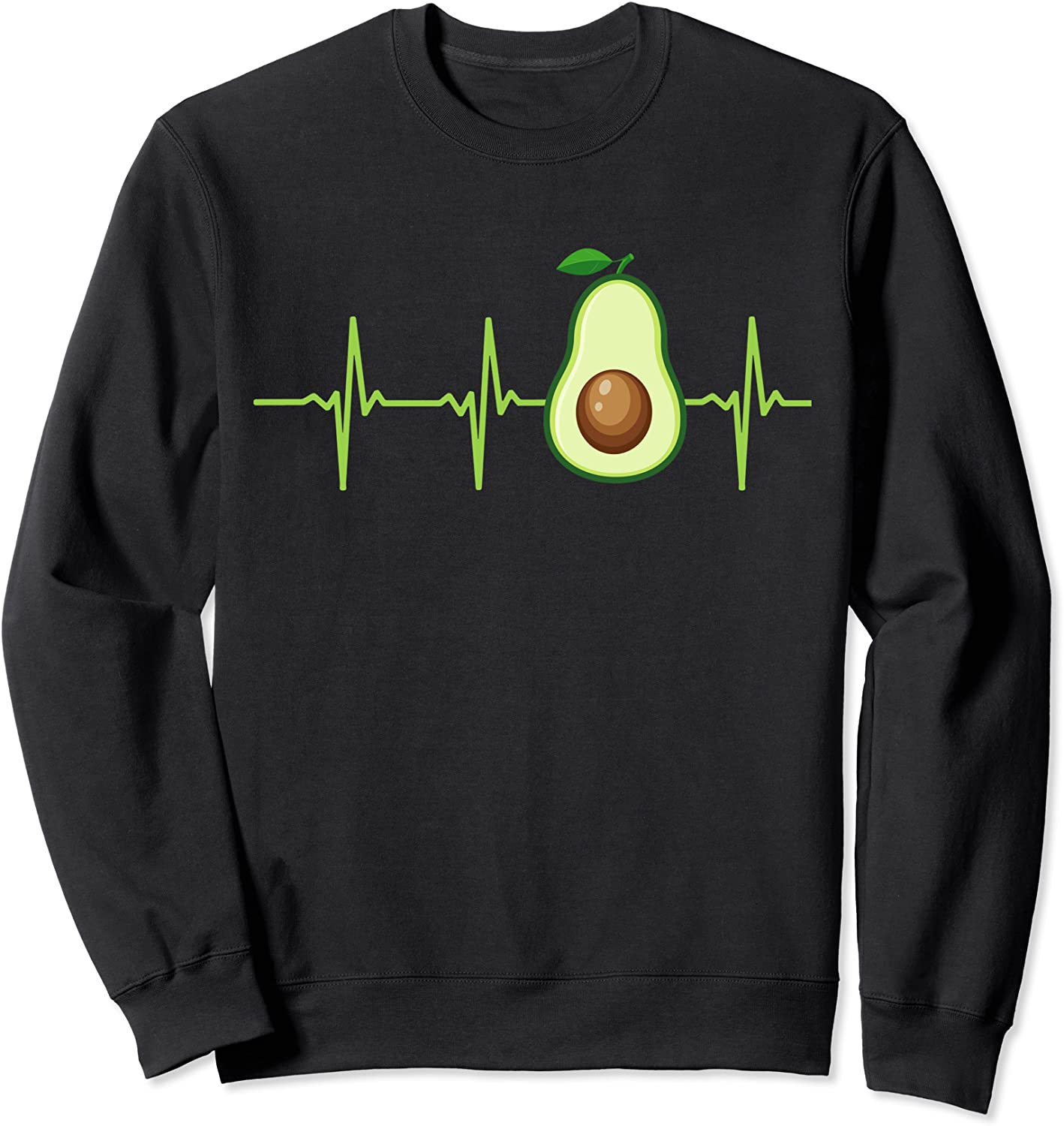 Avocado Heartbeat - Avocado Gift Vegan Vegetarian Men Women Sweatshirt