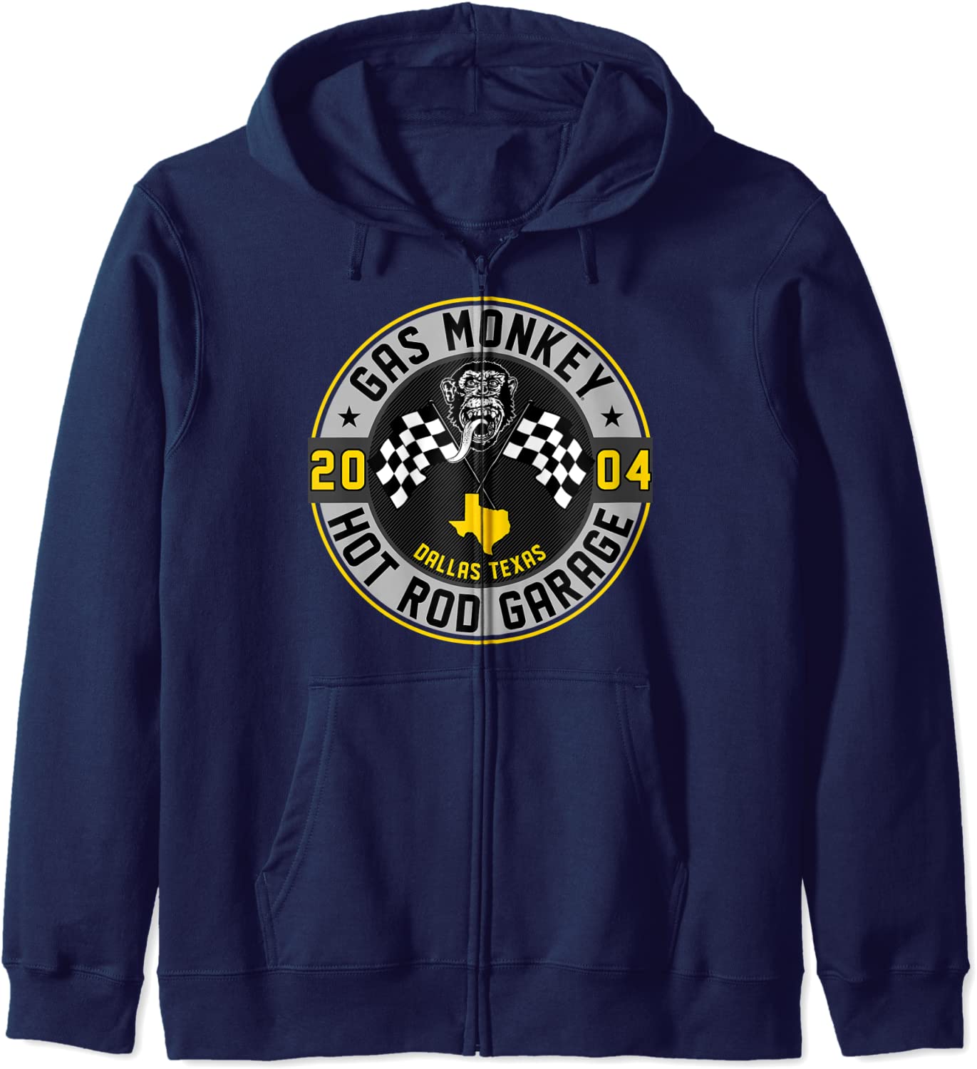 Gas Monkey Garage Racer Style Badge Hoodie