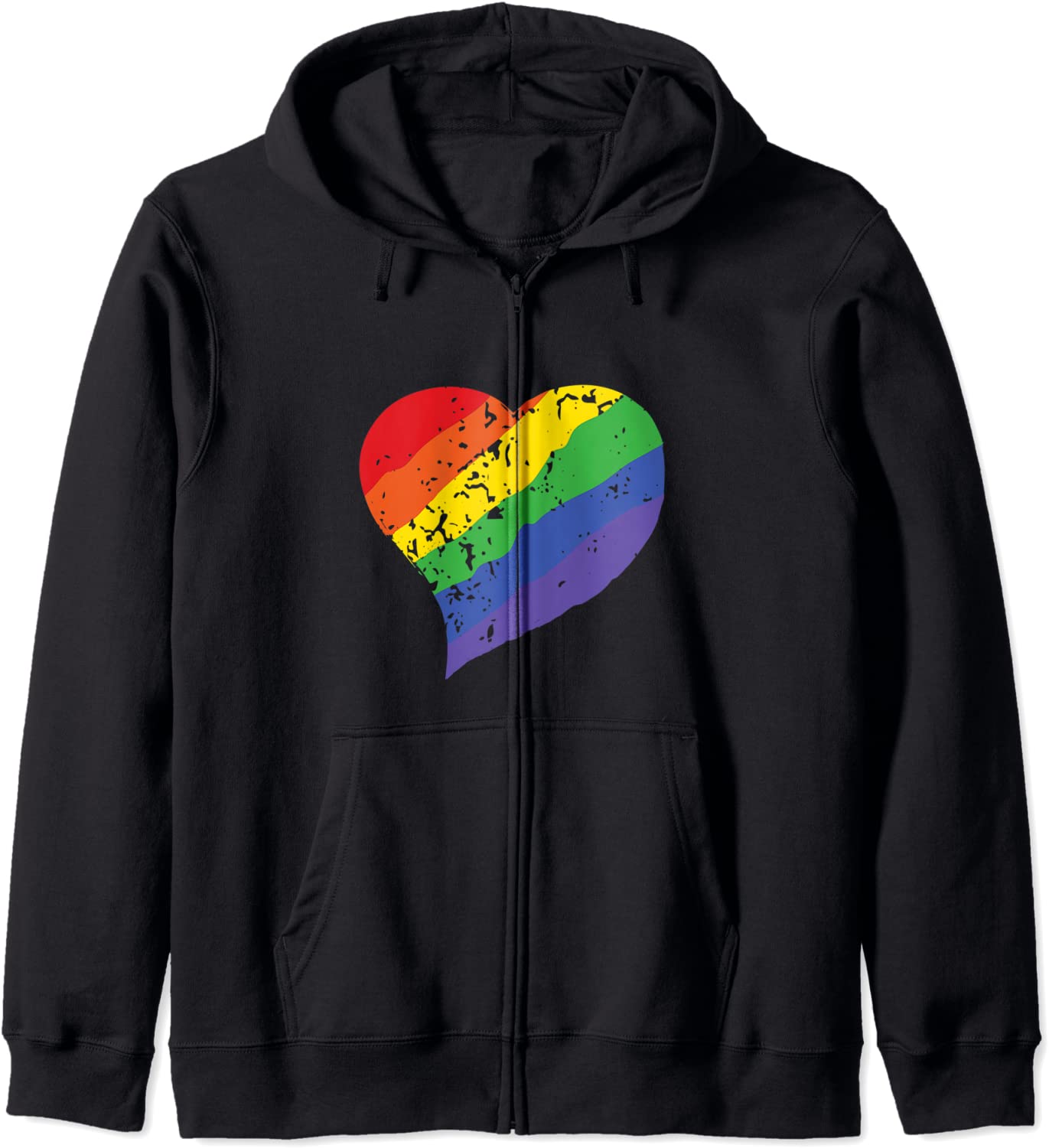 LGBT LOVE Heart with Rainbow for Gays Lesbians Gay Pride Hoodie