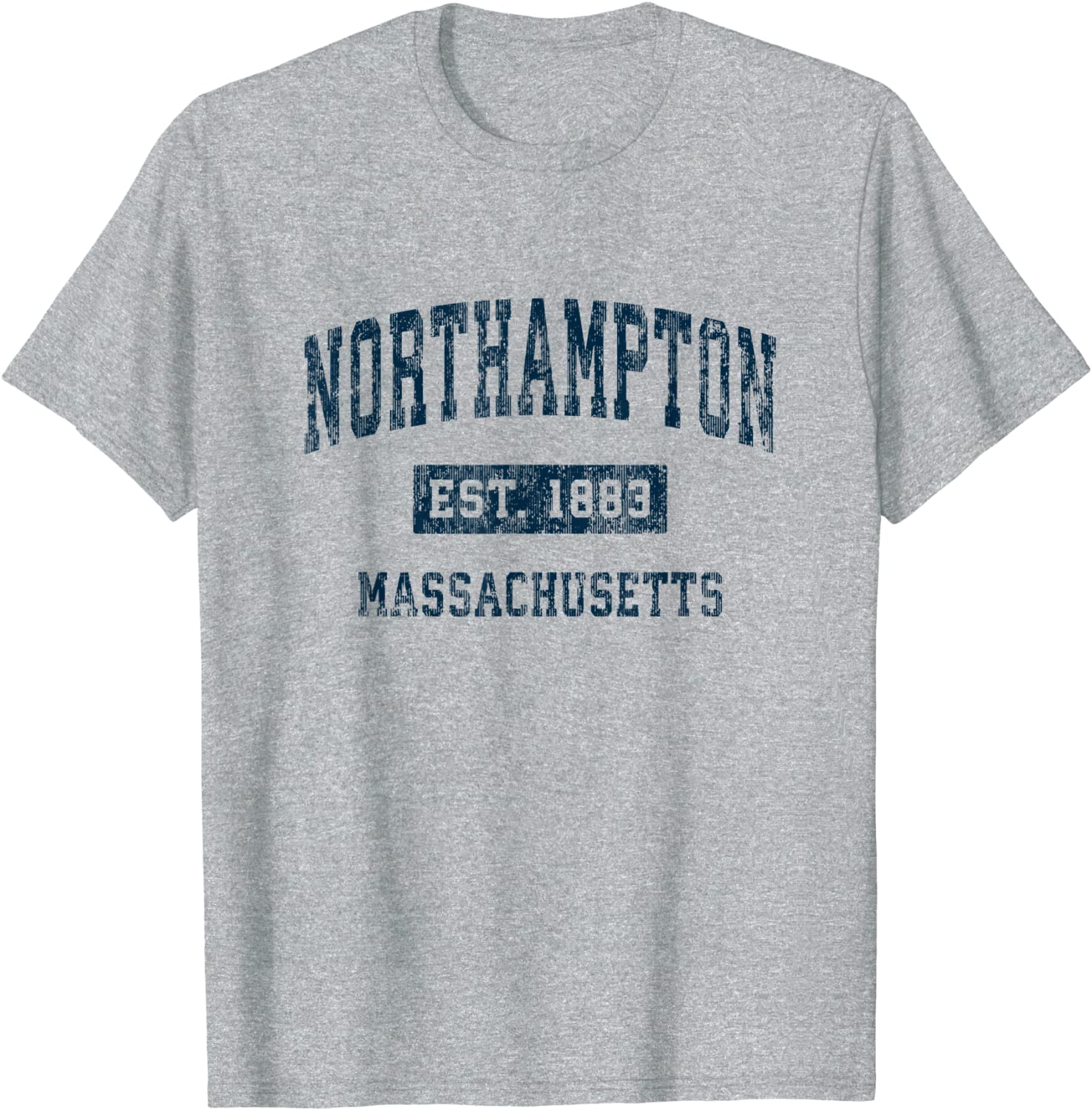 Northampton Massachusetts MA Vintage Sports Design Navy T-Shirt