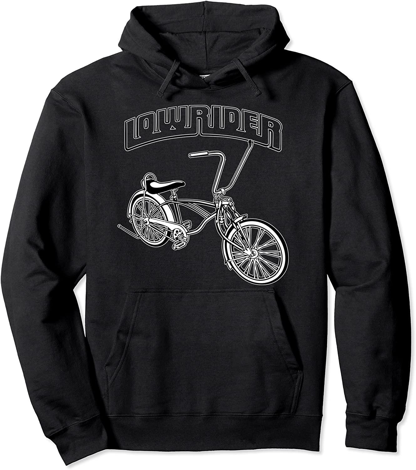 Low Rider Bicycle For Men Chicano Cholo Lowrider Bike Pullover Hoodie