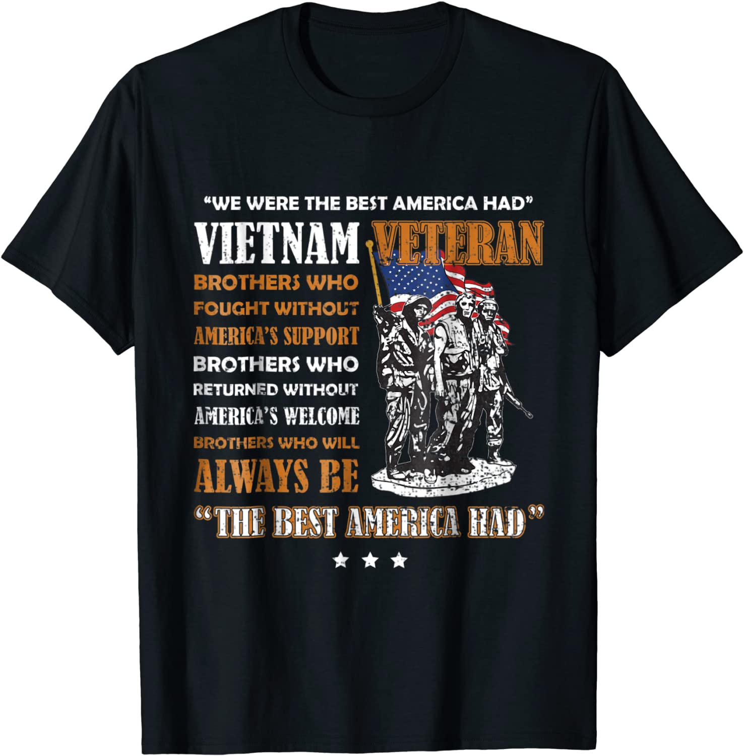 Vietnam Veteran The Best America Had Proud T-shirt