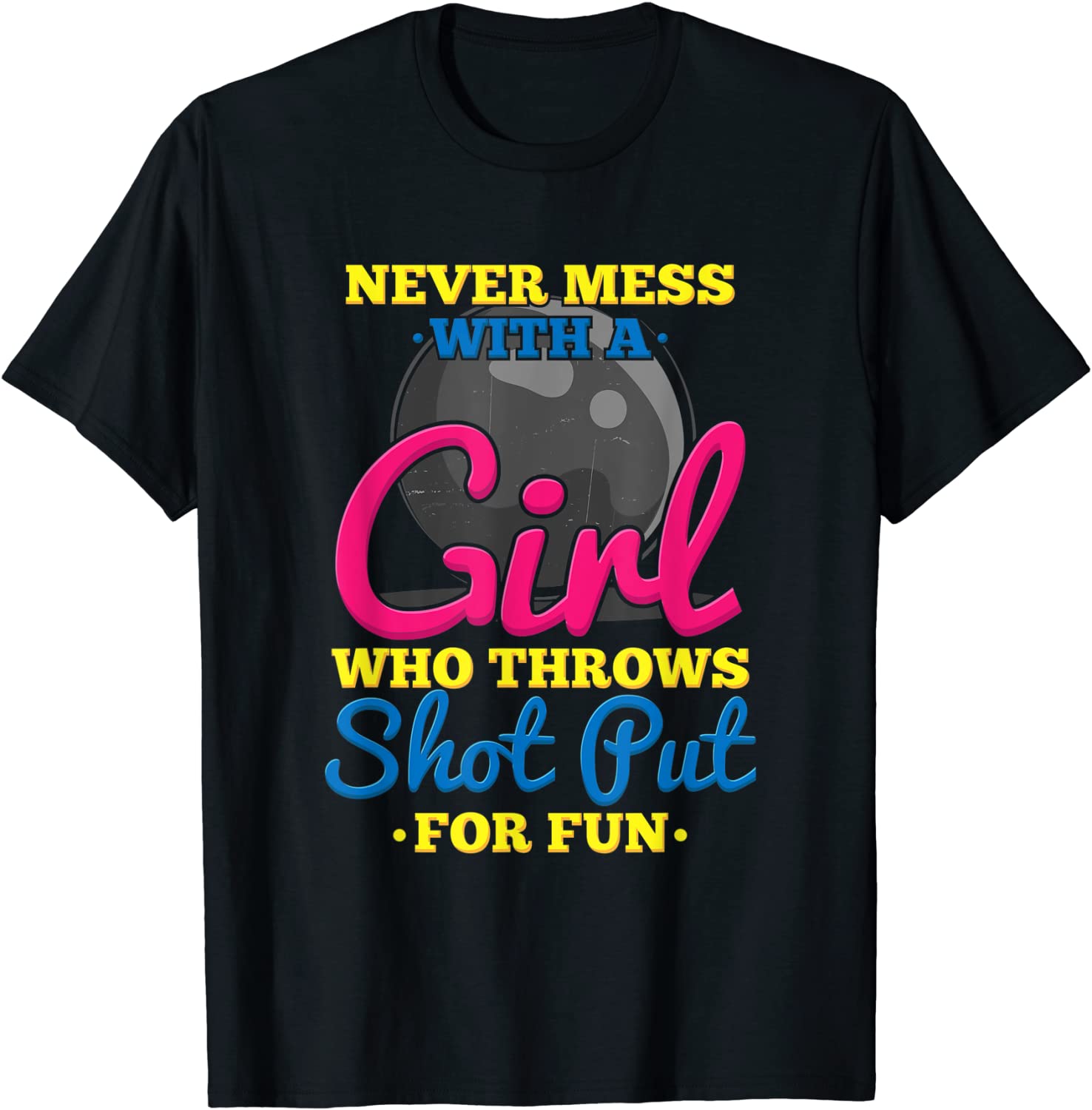 Track and Field Girl Shot put Thrower Sports T-Shirt