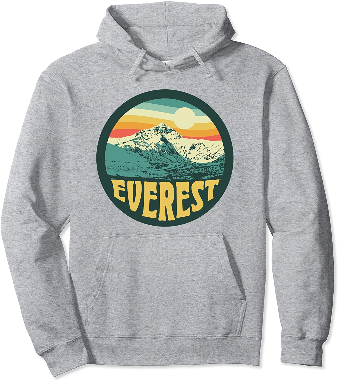 Mount Everest Himalayan Landmark - Vintage 80s Graphic Pullover Hoodie