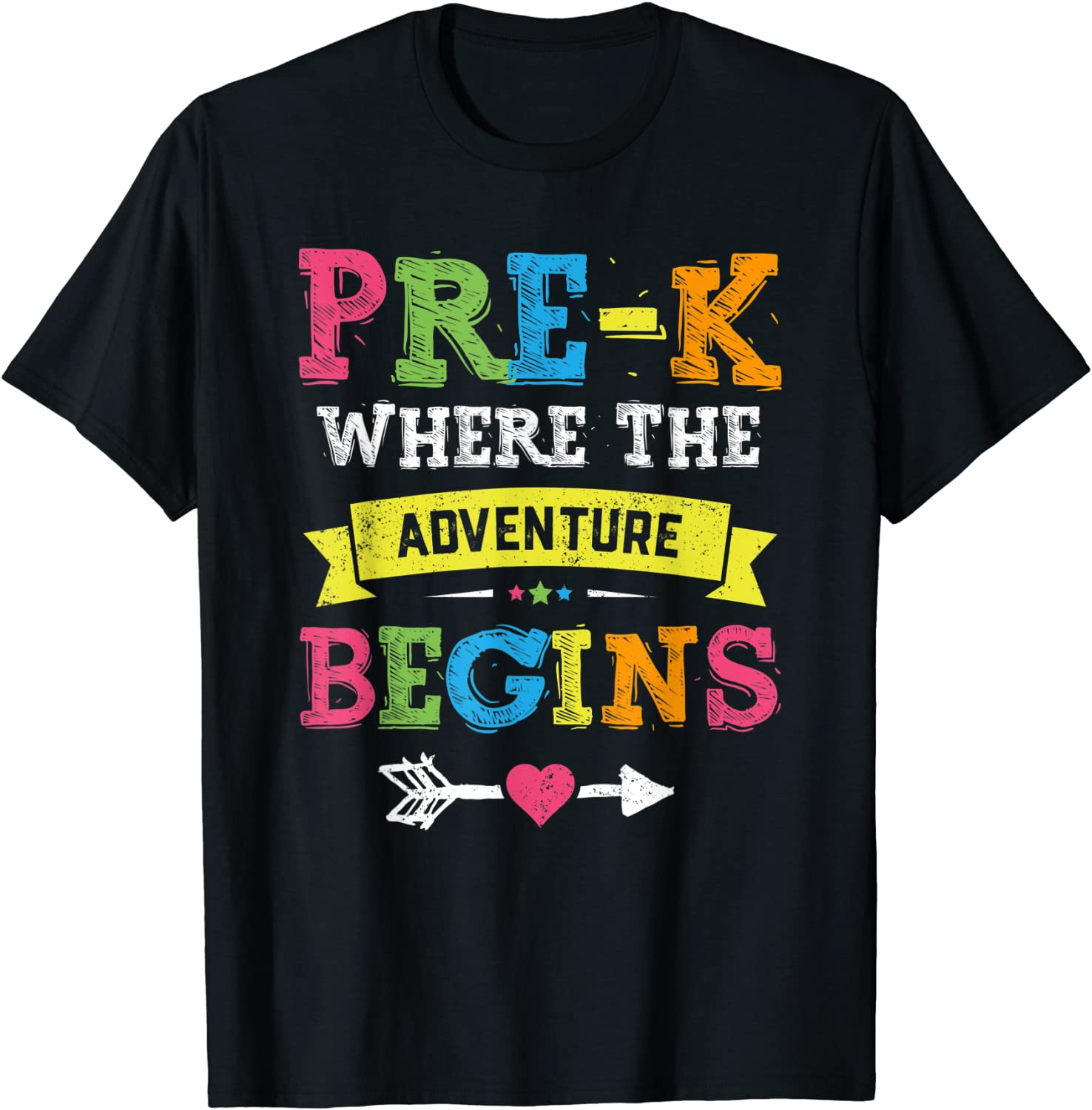 Pre-K Where The Adventure Begins Gift Back To School Teacher T-Shirt