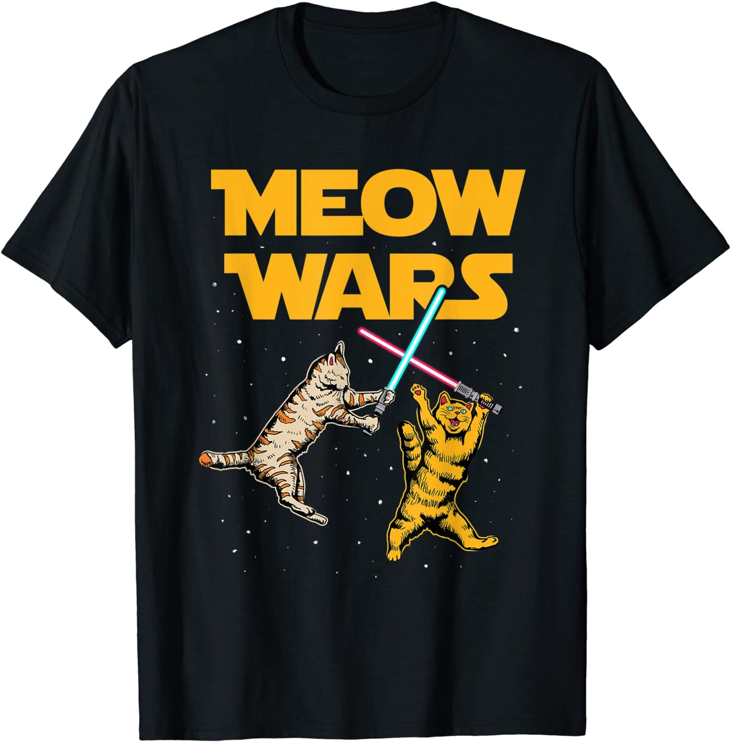 Meow Wars - Funny Cat Lover Gift T-Shirt