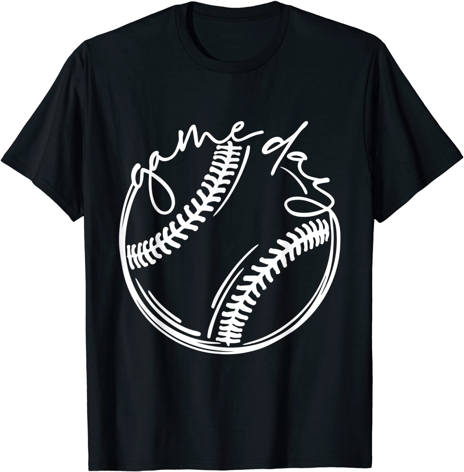 Game Day Baseball Baseball Life Softball Life Gift for Mom T-Shirt