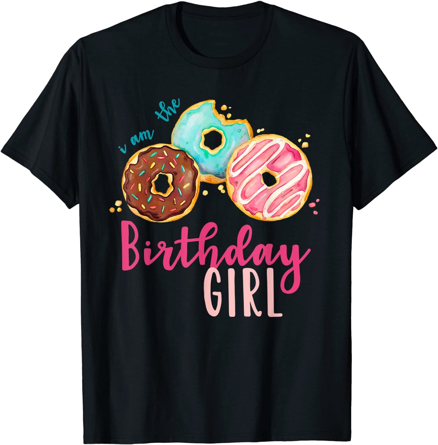 The Birthday Girl Donut Birthday Party Theme Family T-Shirt