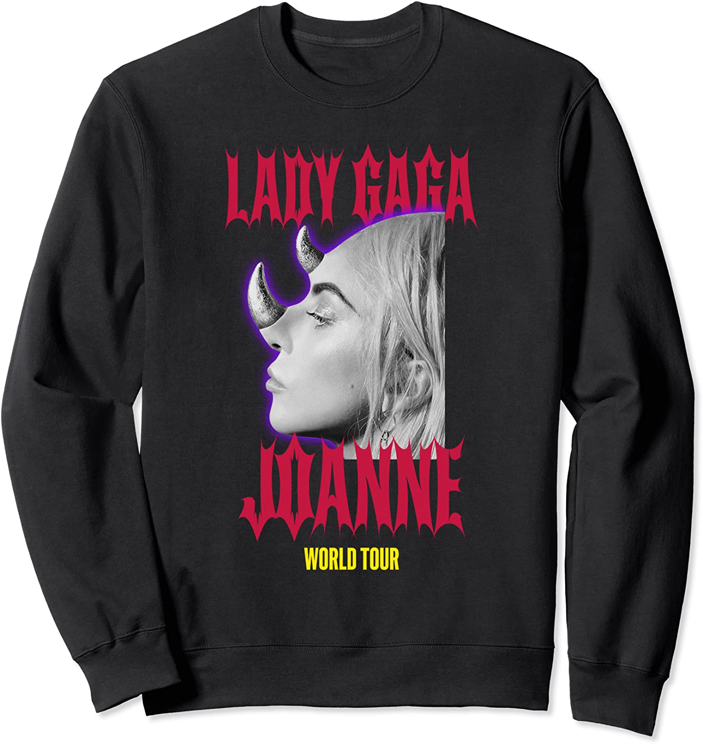 Lady Gaga Official Horns Black Sweatshirt