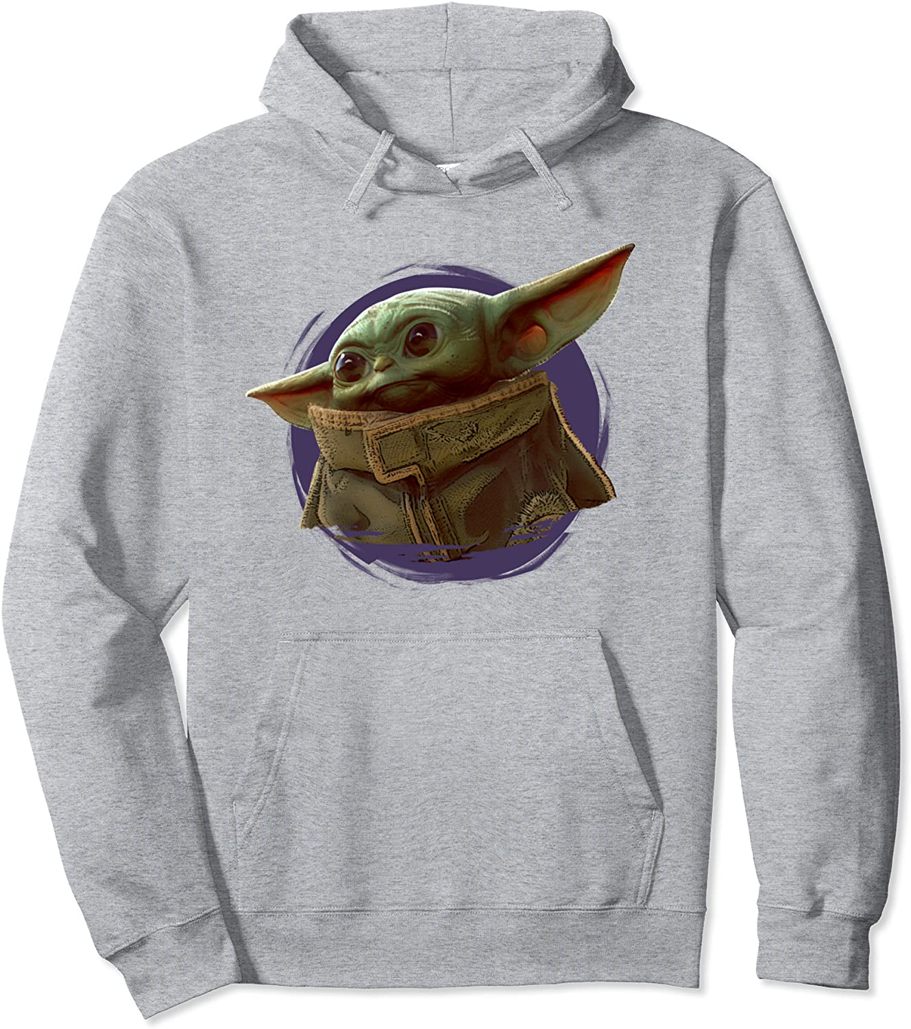 Star Wars The Mandalorian The Child Purple Smoke Pullover Hoodie