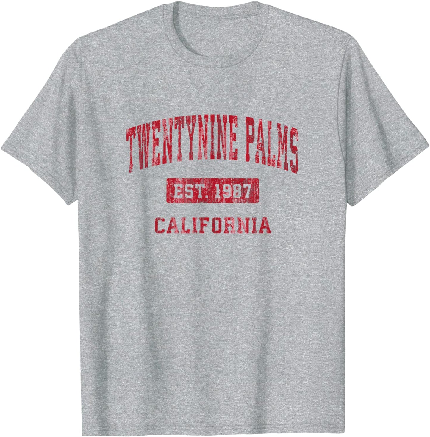 Twentynine Palms California CA Vintage Sports Design Red Des T-Shirt