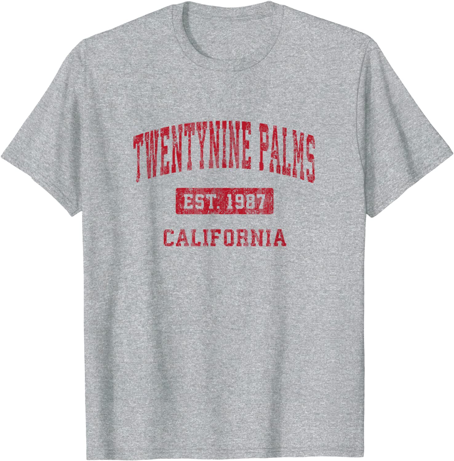 Twentynine Palms California CA Vintage Sports Design Red Des T-Shirt