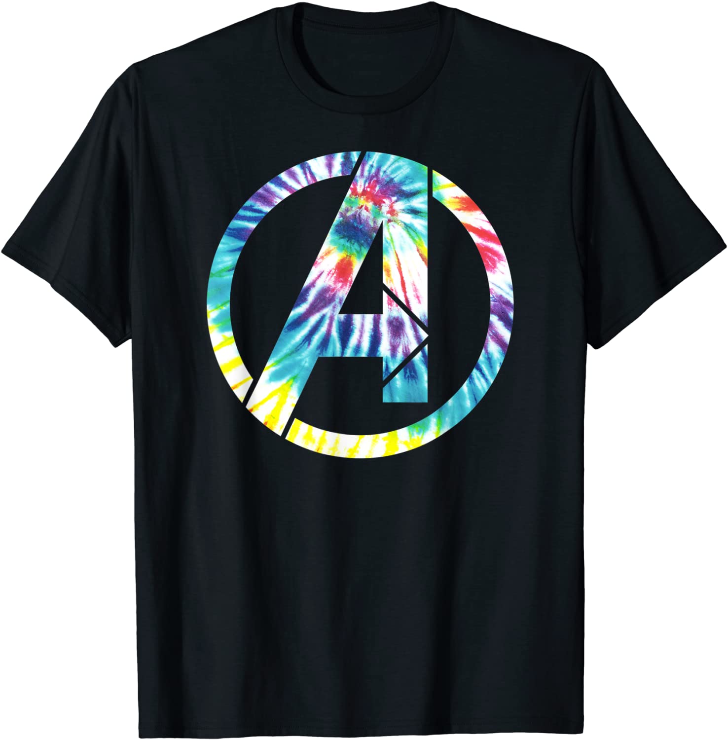 Marvel Avengers Tie Dye A Symbol T-Shirt