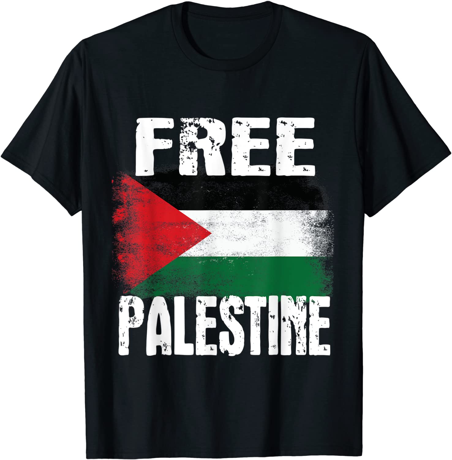 Free Palestine Arabic big Palestine Flag Free Gaza T-Shirt