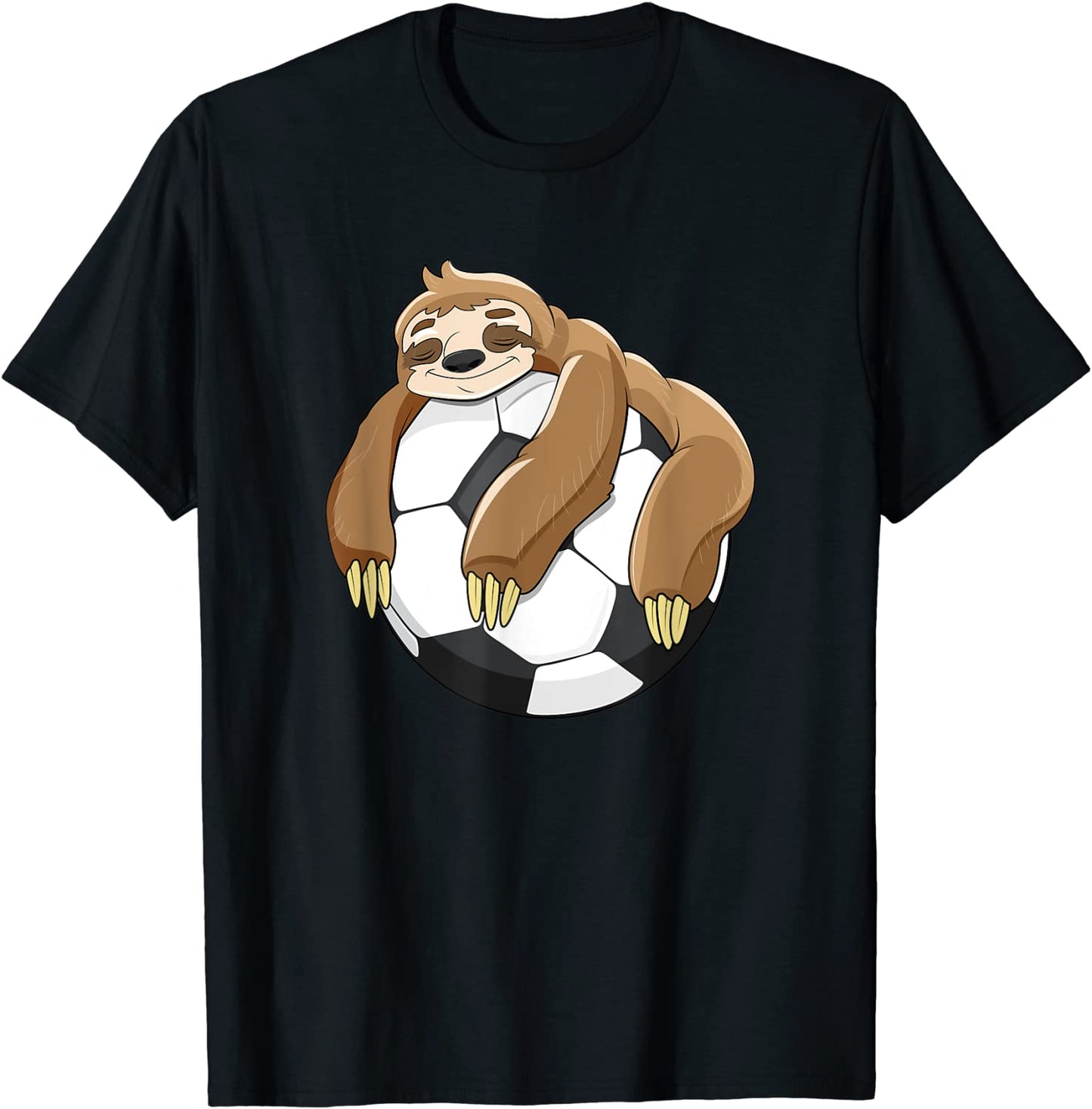 Lazy Sloth Soccer Shirt Soccer Lover Team Ball Kids Sport T-Shirt