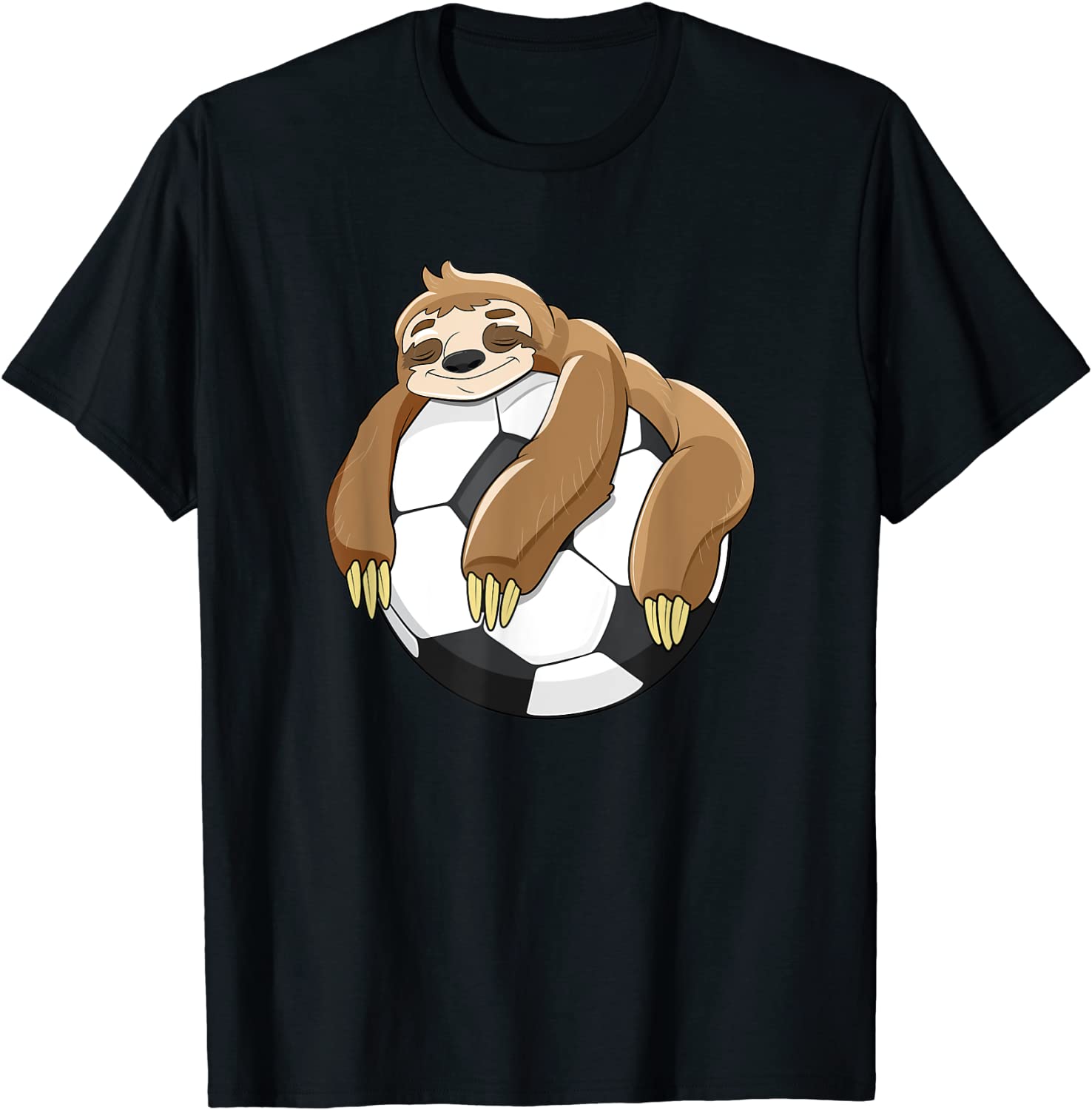 Lazy Sloth Soccer Shirt Soccer Lover Team Ball Kids Sport T-Shirt
